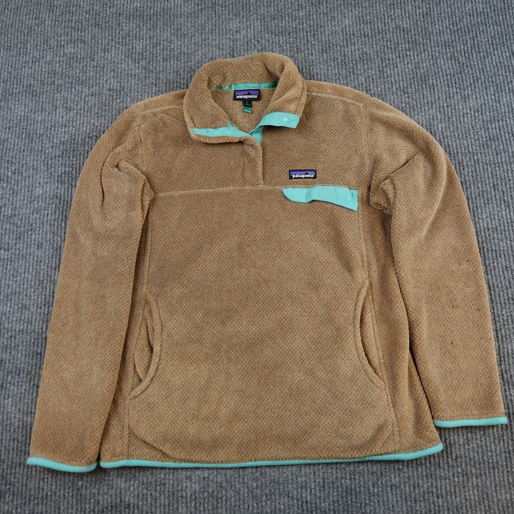 Patagonia Re-Tool Snap-T Fleece Pullover Jacket Womens Large Brown 25442 SP16